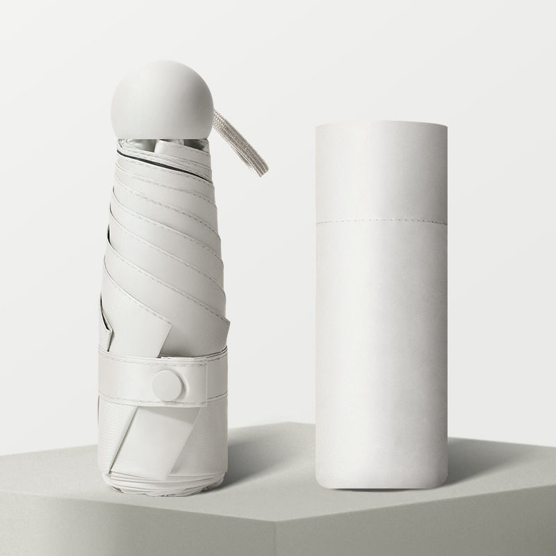 Five-Fold Umbrella Sunny and Rainy Dual-Use Women's Sun Umbrella UV-Proof Five-Fold Eight-Bone Capsule Umbrella Foldable Mini Sunshade Umbrella