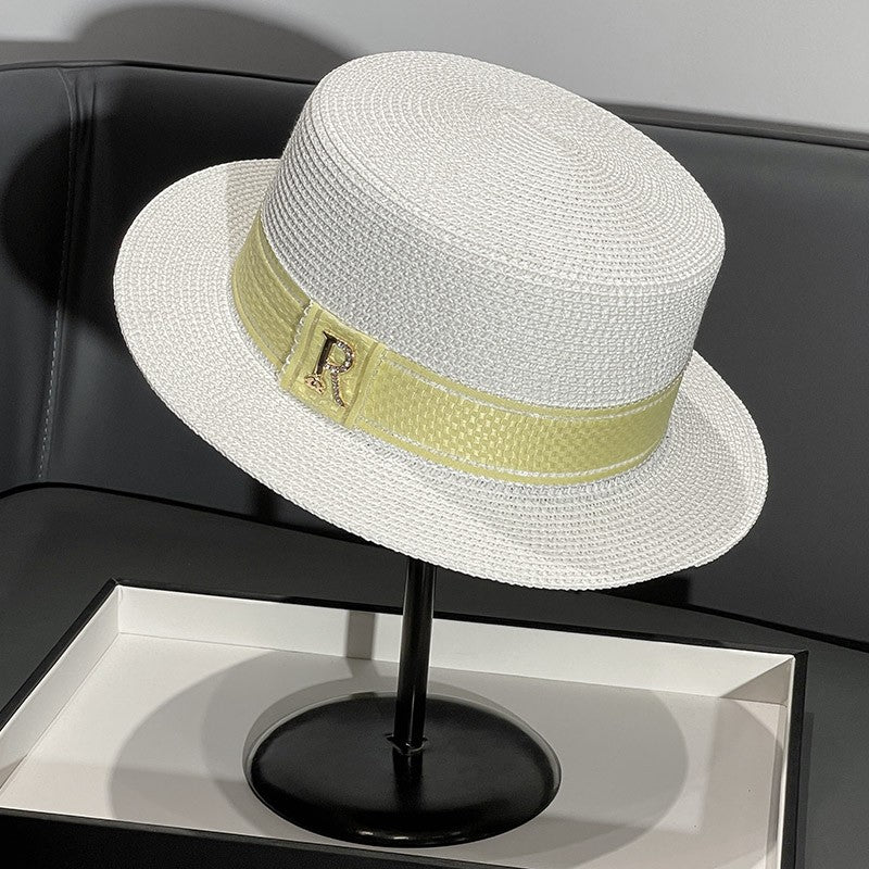 Japanese Style Straw Hat Women's 2023 New Summer French Style Sun-Blocking Straw Hat All-Match Face-Flattering Small Sun Hat