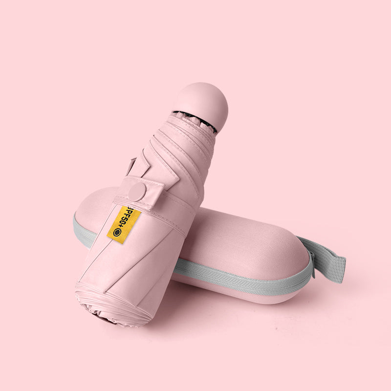 Five-Fold Umbrella Sunny and Rainy Dual-Use Women's Sun Umbrella UV-Proof Five-Fold Eight-Bone Capsule Umbrella Foldable Mini Sunshade Umbrella