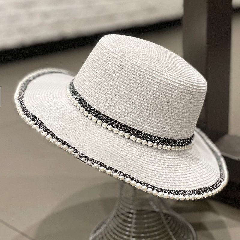 Pearl Ins Women's Spring and Summer Beach Sun Protection Sun Hat