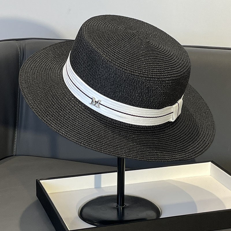 Japanese Style Straw Hat Women's 2023 New Summer French Style Sun-Blocking Straw Hat All-Match Face-Flattering Small Sun Hat