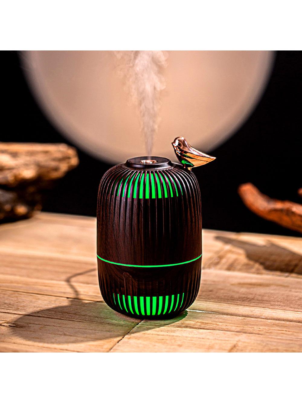 For Home Mengniao Humidifier Bedroom Essential Oil Fragrance Lamp Fog Desktop Mute Humidifier Seven-Color Ambience Light Creative