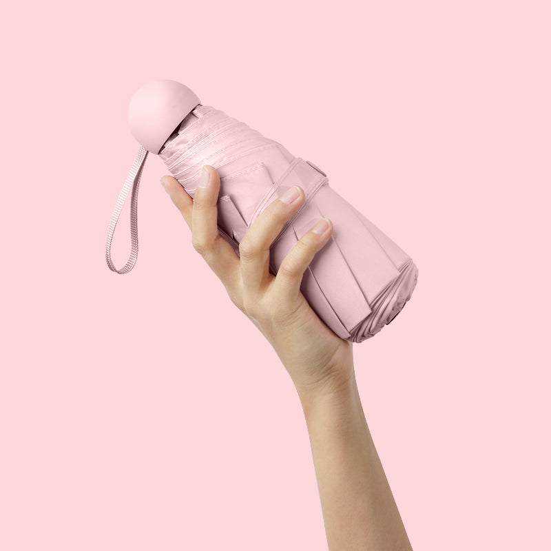 Five-Fold Umbrella Sunny and Rainy Dual-Use Women's Sun Umbrella UV-Proof Five-Fold Eight-Bone Capsule Umbrella Foldable Mini Sunshade Umbrella