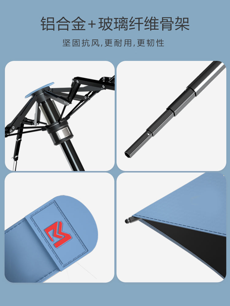 Mohunting Flat Six-Fold Sun Umbrella UV-Proof Sun Women's Sunny and Rain Dual-Use Small Portable Card Parasol Capsule