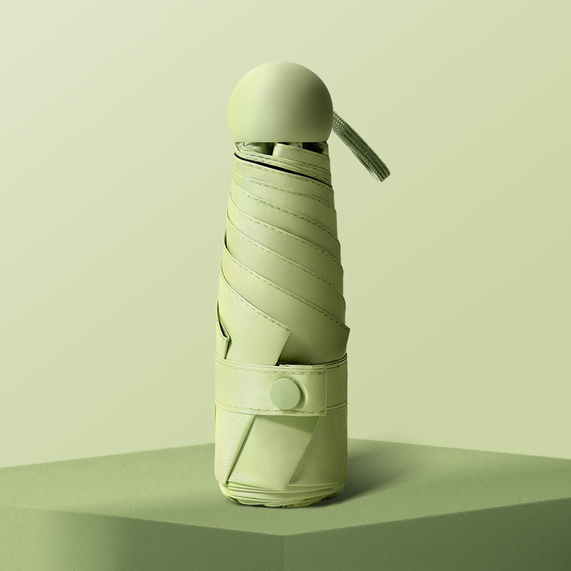 Five-Fold Umbrella Sunny and Rainy Dual-Use Women's Sun Umbrella UV-Proof Five-Fold Eight-Bone Capsule Umbrella Foldable Mini Sunshade Umbrella