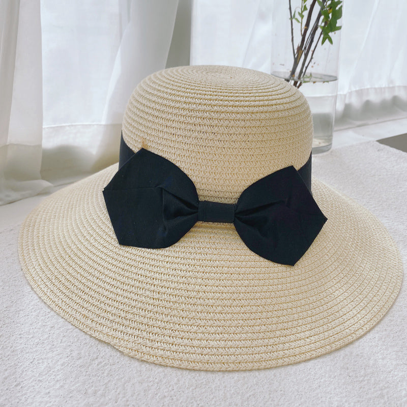 Straw Hat Women's Summer Outdoor Sun Protection Big Brim Straw Woven Bucket Hat Sun Hat Beach Hat UV Protection Sun Hat