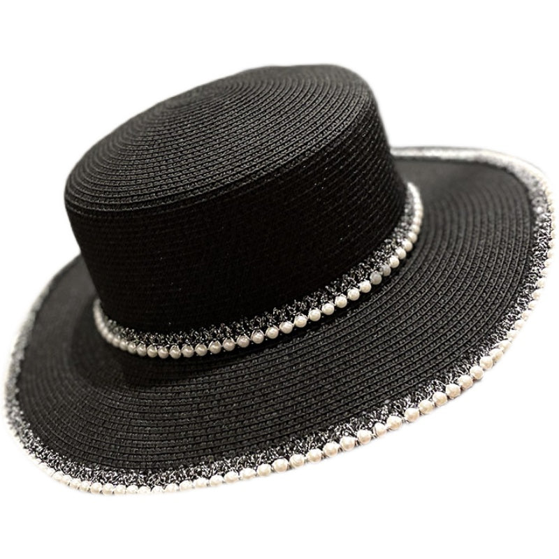 Pearl Ins Women's Spring and Summer Beach Sun Protection Sun Hat