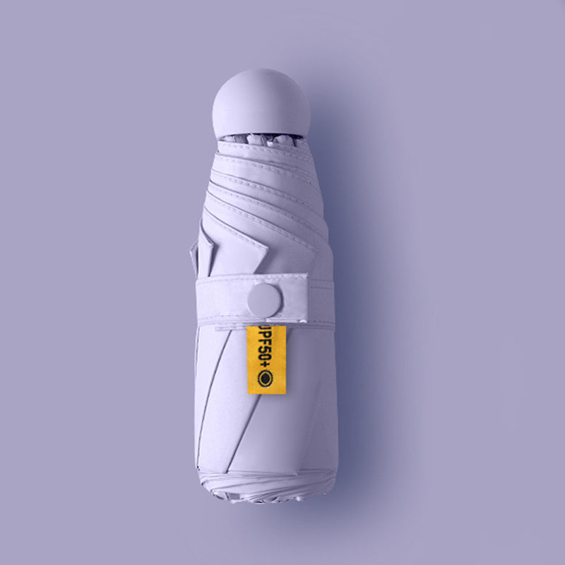 Five-Fold Umbrella Sunny and Rainy Dual-Use Women's Sun Umbrella UV-Proof Five-Fold Eight-Bone Capsule Umbrella Foldable Mini Sunshade Umbrella