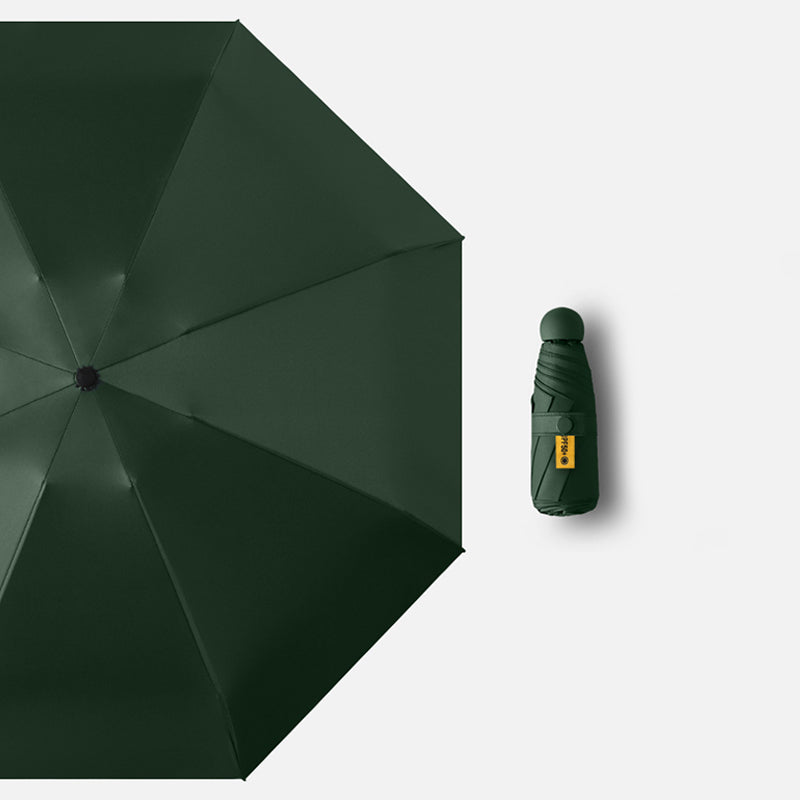 Five-Fold Umbrella Sunny and Rainy Dual-Use Women's Sun Umbrella UV-Proof Five-Fold Eight-Bone Capsule Umbrella Foldable Mini Sunshade Umbrella
