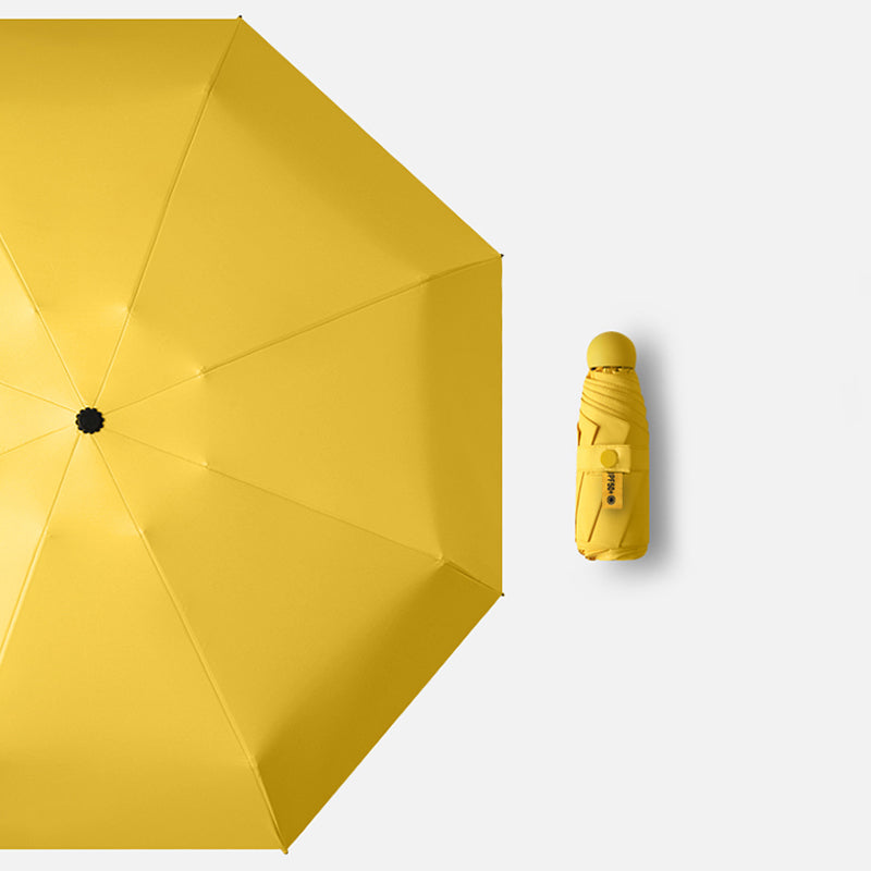 Five-Fold Umbrella Sunny and Rainy Dual-Use Women's Sun Umbrella UV-Proof Five-Fold Eight-Bone Capsule Umbrella Foldable Mini Sunshade Umbrella