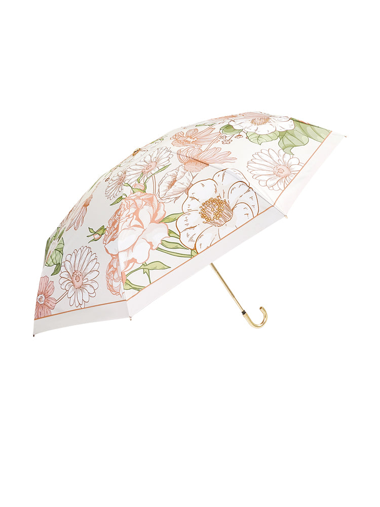 Five-Fold Mini Sun Umbrella Sun Protection UV Protection Umbrella Women's All-Weather Umbrella Dual-Use Good-looking Umbrella Small Portable