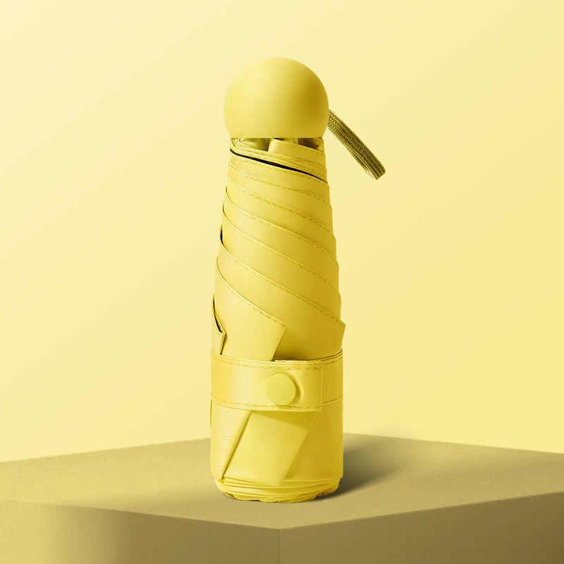 Five-Fold Umbrella Sunny and Rainy Dual-Use Women's Sun Umbrella UV-Proof Five-Fold Eight-Bone Capsule Umbrella Foldable Mini Sunshade Umbrella