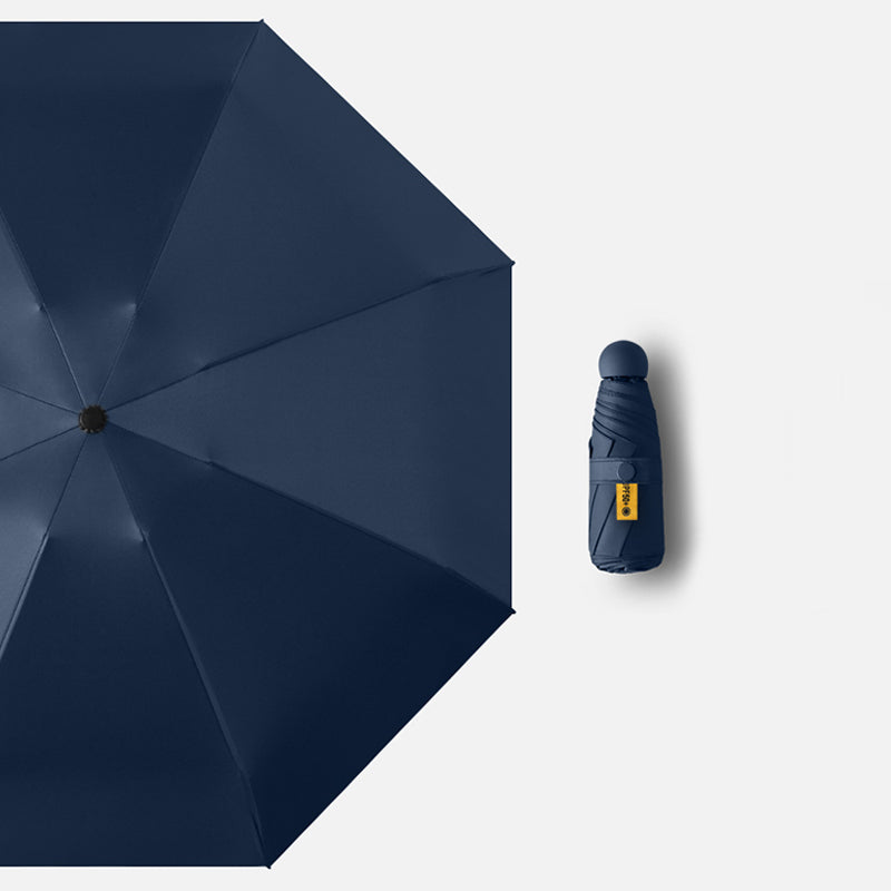 Five-Fold Umbrella Sunny and Rainy Dual-Use Women's Sun Umbrella UV-Proof Five-Fold Eight-Bone Capsule Umbrella Foldable Mini Sunshade Umbrella