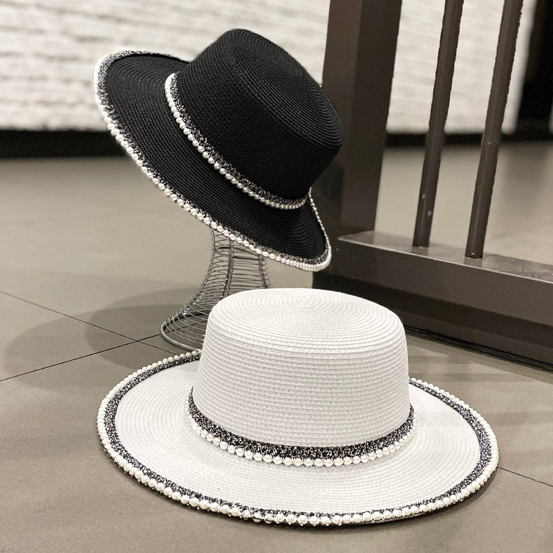 Pearl Ins Women's Spring and Summer Beach Sun Protection Sun Hat