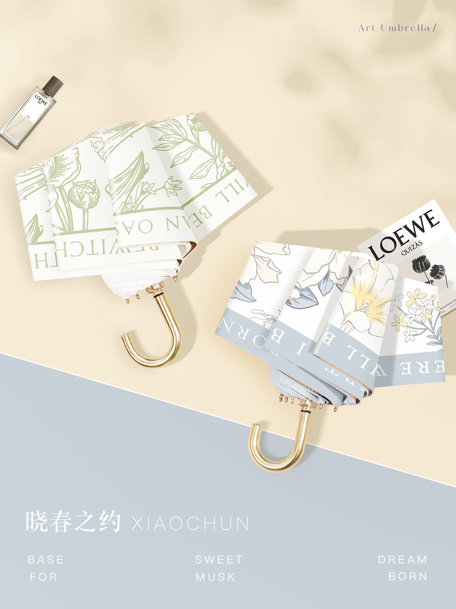 Five-Fold Mini Sun Umbrella Sun Protection UV Protection Umbrella Women's All-Weather Umbrella Dual-Use Good-looking Umbrella Small Portable