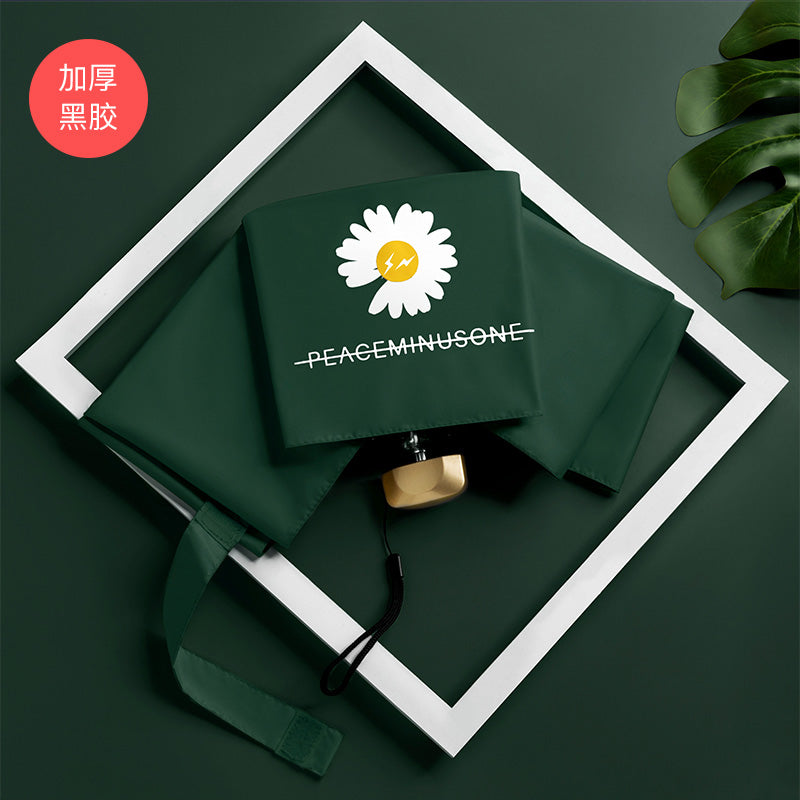 Five-Fold Umbrella Women's Sunny and Rain Dual-Use Umbrella Mini Foldable Sun Protection UV Protection Ultra-Small Portable Sun Umbrella