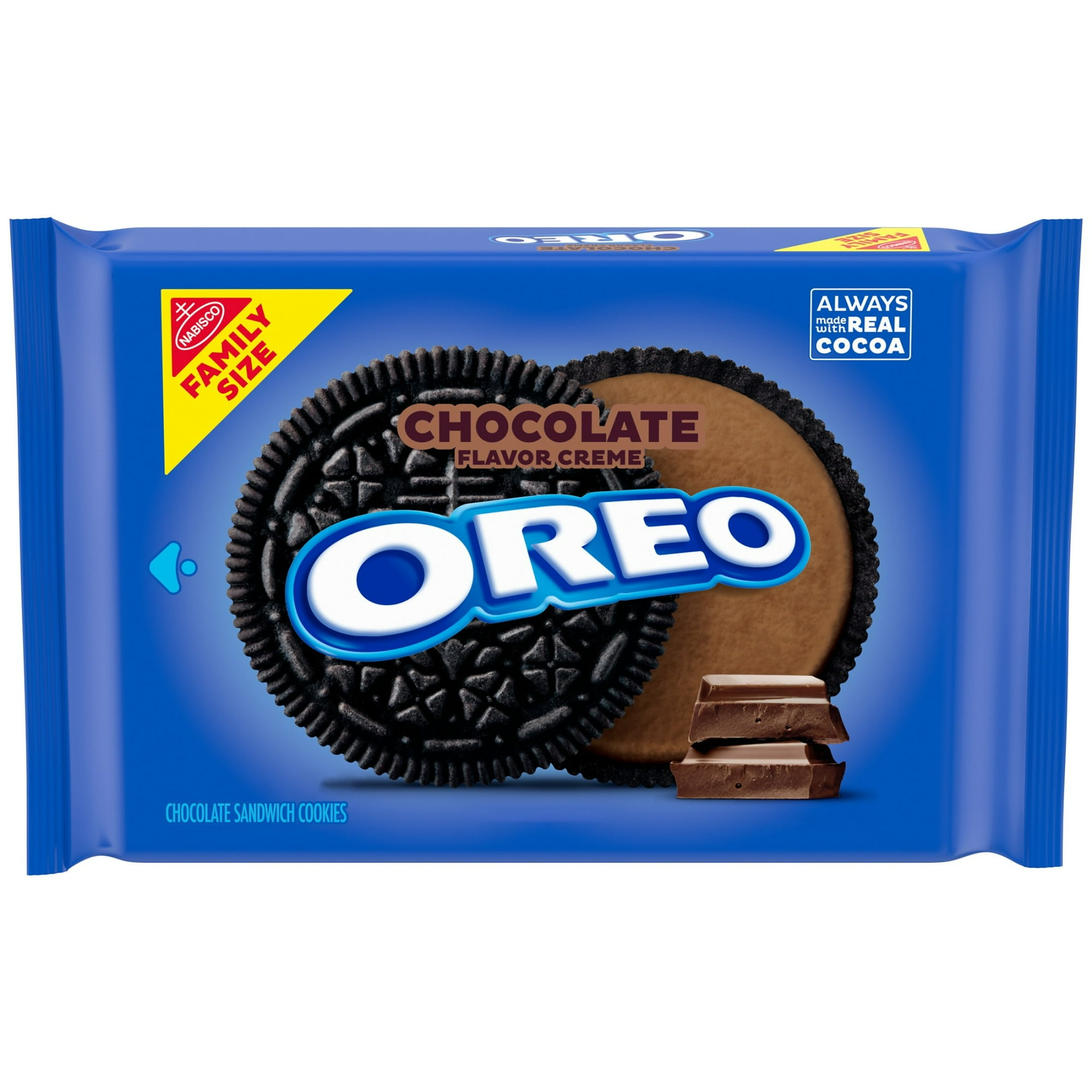 OREO Chocolate Creme Chocolate Sandwich Cookies, Family Size, 18.71 oz