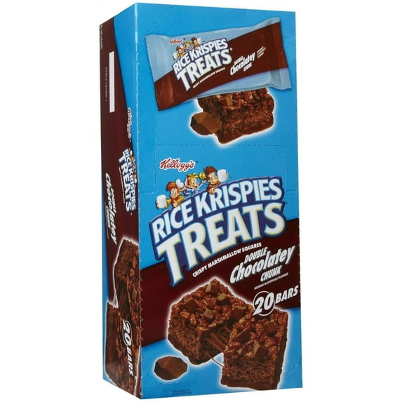 Krispies Treats Double Chocolatey Chunk Bars-1.3 oz, 20 ct