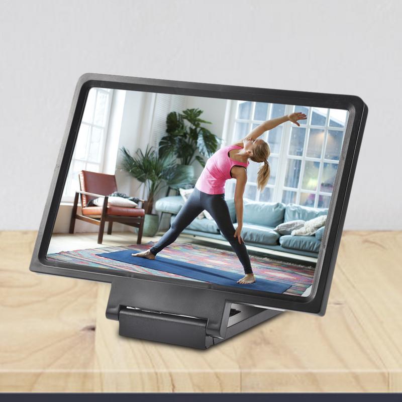 3D Screen Amplifier Foldable 1 PC Silicone Phone Screen Magnifier 3D Movies Phone Projector Eye Protection Easy To Carry Gadget