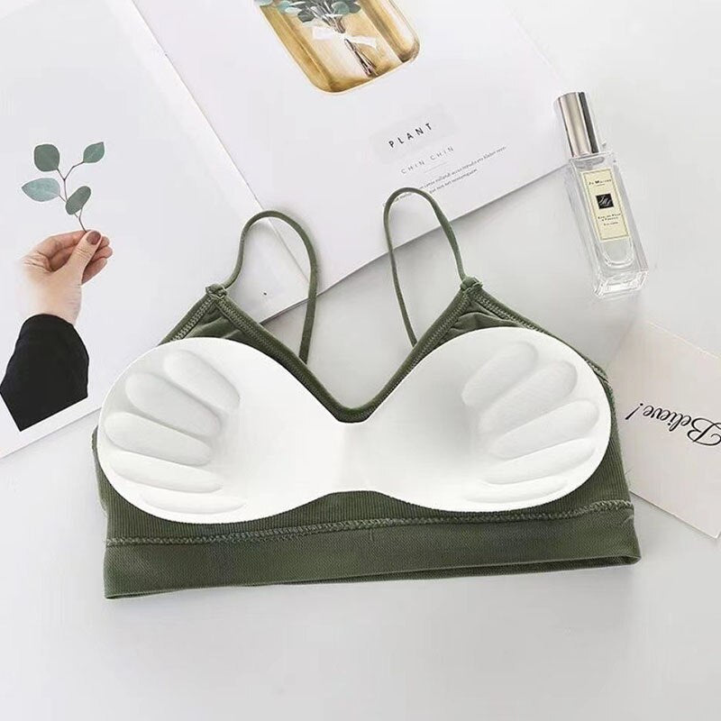 Top Women's tube top Sports bras for women gym Fast Dry Elastic Padded Gym Running bra Fitness Yoga Sport breathable Tops