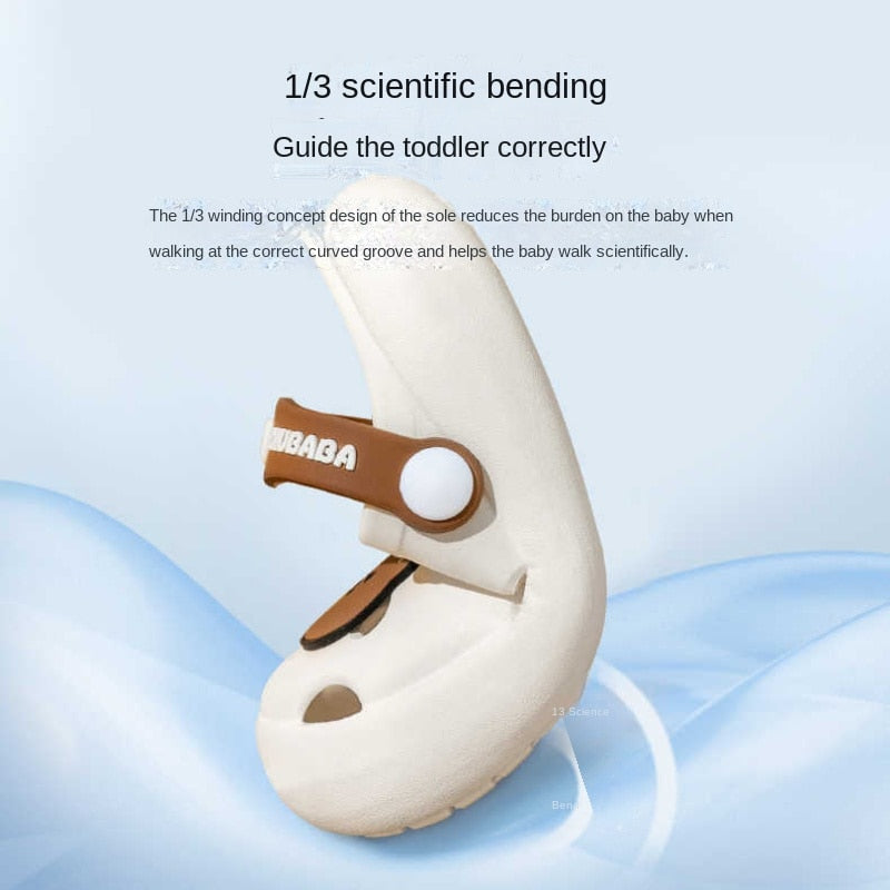 Summer New Children's Cold Slippers Indoor Non -slip and Soft Bottom Comfort Cute Baby Hole Shoes, Boys and Girls Home Slippers