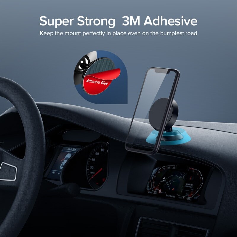 Universal Magnetic Car Phone Holder Stand For iPhone Samsung Magnet Mount Round Car Holder Dashboard Mobile Phone Holder