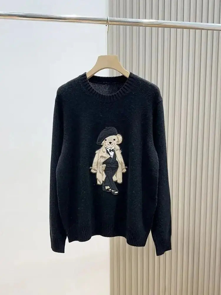 Women’s Luxury Bear Knit Sweater - Jeglowstore