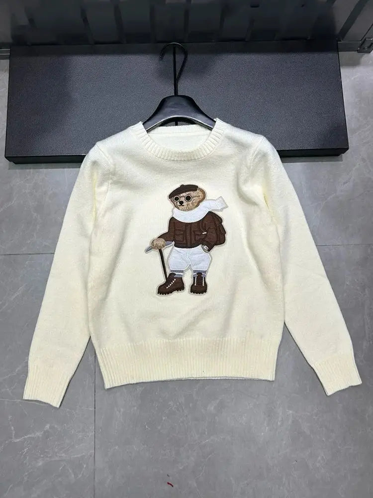 Women’s Luxury Bear Knit Sweater - Jeglowstore