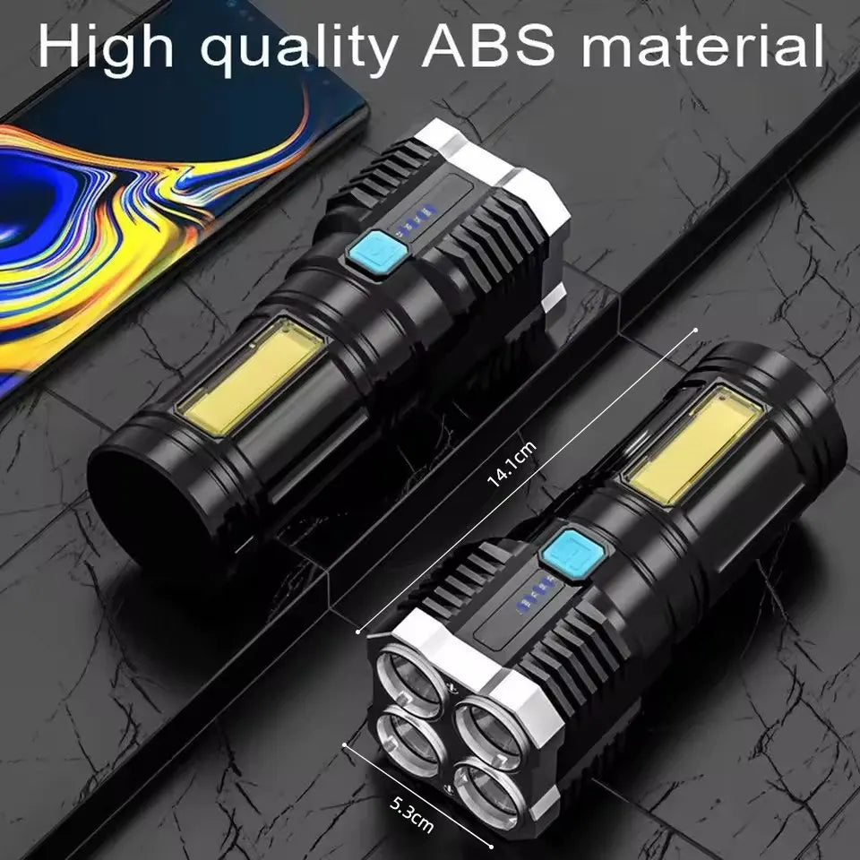 Led Mini Diving Rechargeable High Lumens Torch Long Range Powerful Camping Taschenlampe Linterna Flashlights - Jeglowstore