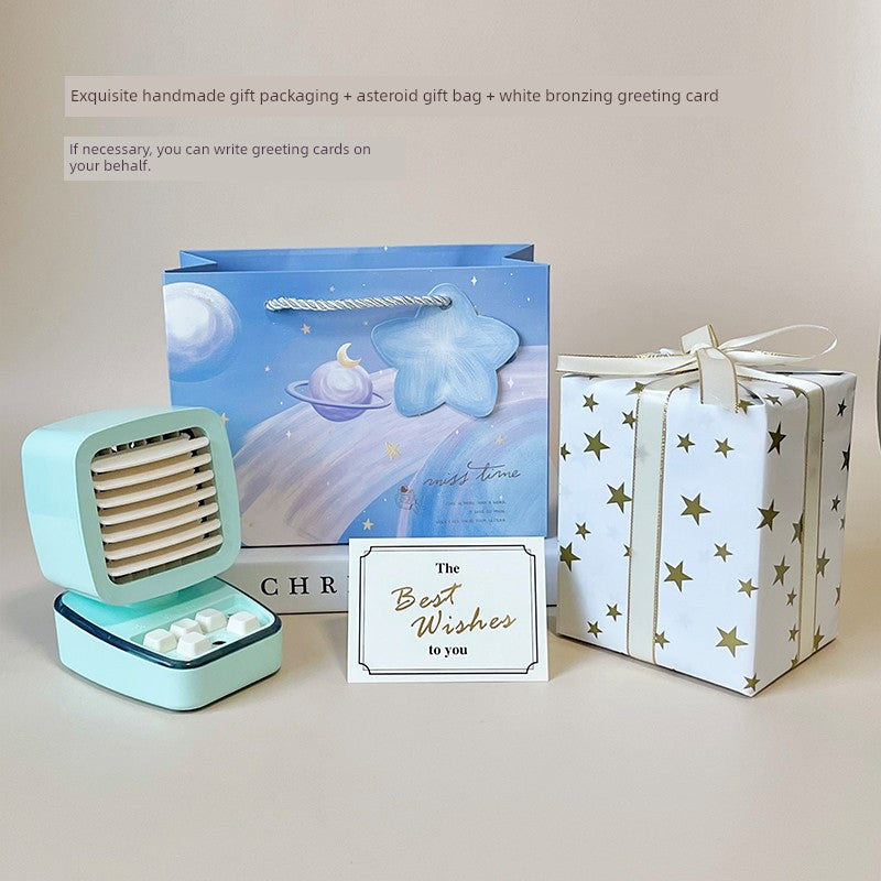 [Immaterial] Retro Game Machine Thermantidote Multi-Color Optional Student Cute Desktop Hydrating Humidifying Fan