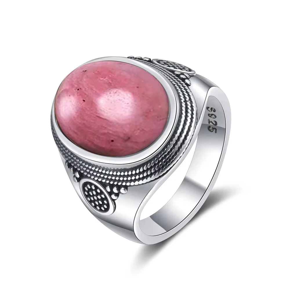 Vintage Black Onyx Sterling Silver Ring - Jeglowstore