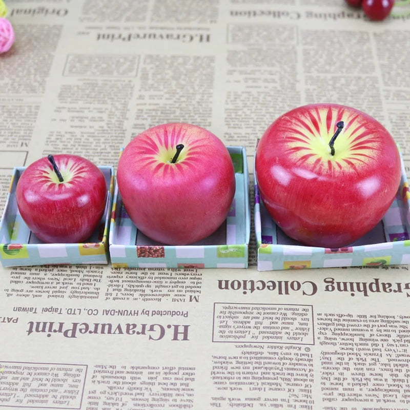 Home Decor Red Apple Shape Modeling Techniques Scented Candle Decorations Birthday Christmas Party Fruit Candles Decoration