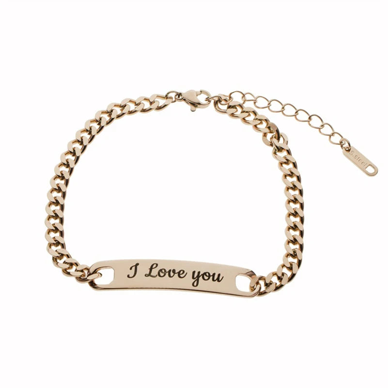 Personalized Stainless Steel ID Bracelet - Jeglowstore