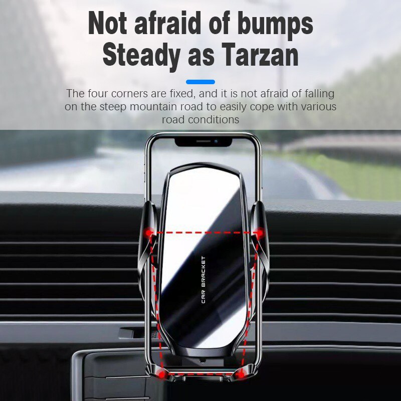 New Mirror Car Mobile Phone Holder Navigation Gravity Sensing Air Outlet Clip Universal Mobile Phone Holder Automotive Supplies