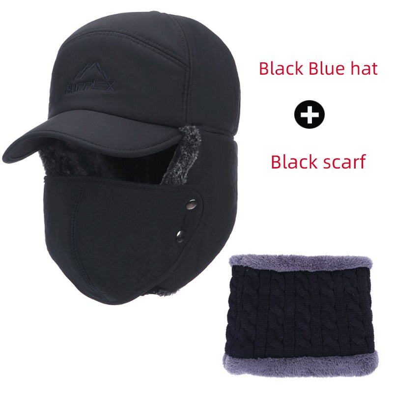 Middle-Aged and Elderly Men Winter Dad Fleece Thickened Ushanka