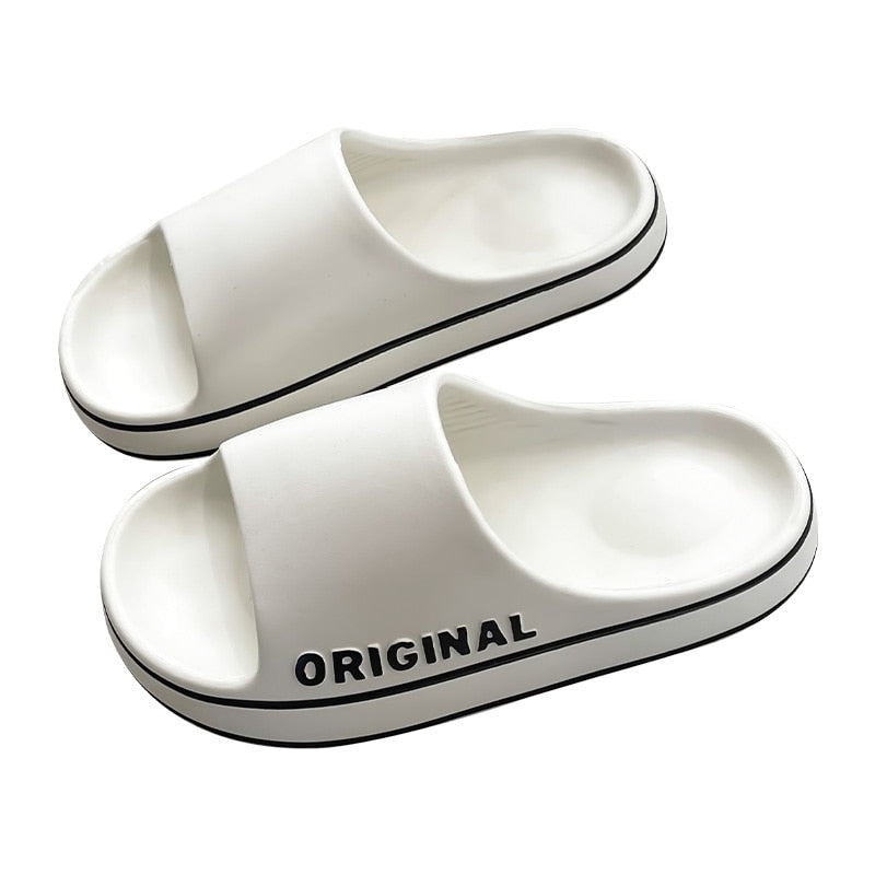 Men Trend New Summer Slippers EVA Soft Bottom Cloud Slides Light Beach Shoes Male Suitable Indoor and Outdoor
