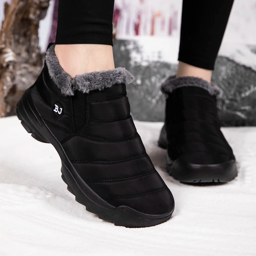 Women’s 2025 Plush Waterproof Snow Boots - Jeglowstore