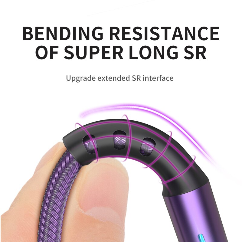 USB Micro Cable 3A Fast Charging Data Cable Charger Cord for Samsung Xiaomi Mobile Phone Accessories LED Indicator Usb Cable