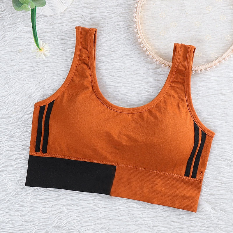 Summer Women Comfortable Seamless Large U Sports Bra For Cup Running Yoga Gym Crop Top Women Push Up Sport Bra Top New