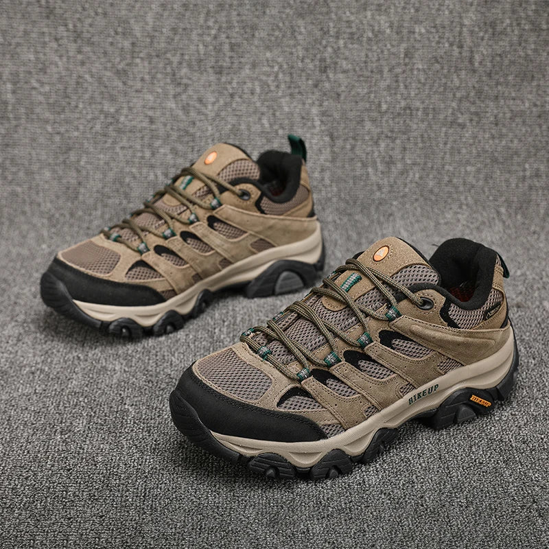 Men’s Leather Hiking Sneakers - Jeglowstore