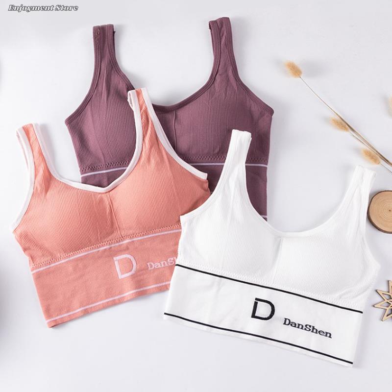 1PC Summer New Style Breathable Inner and Outer Wear Vest Women No Steel Ring Gather Sports Underwear Sport Bra Workout Top