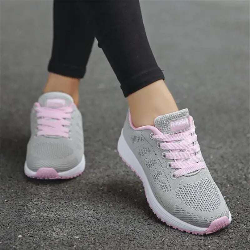 Women’s Breathable White Casual Sneakers