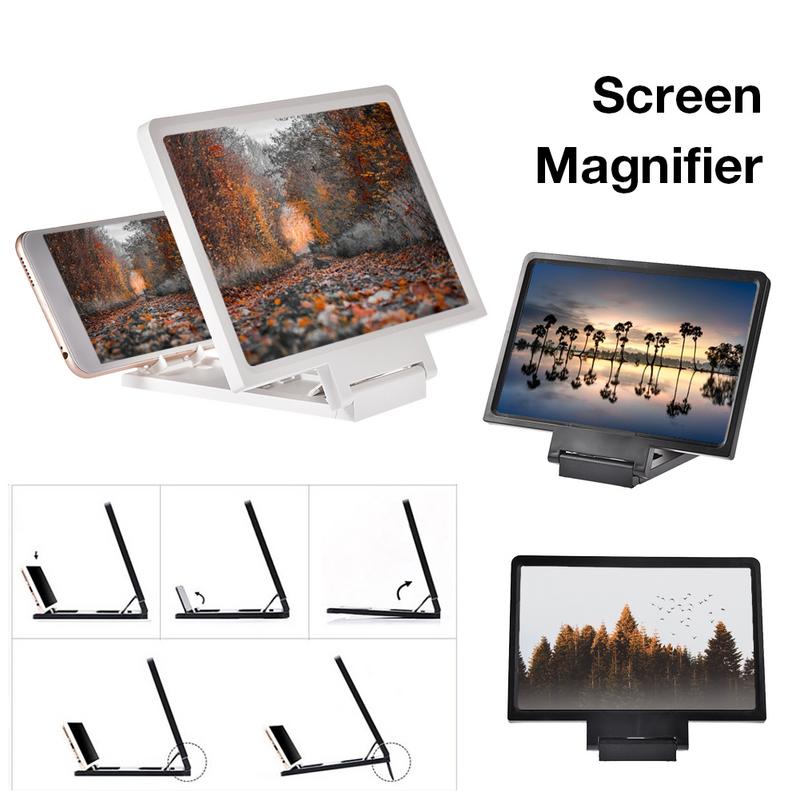 3D Screen Amplifier Foldable 1 PC Silicone Phone Screen Magnifier 3D Movies Phone Projector Eye Protection Easy To Carry Gadget