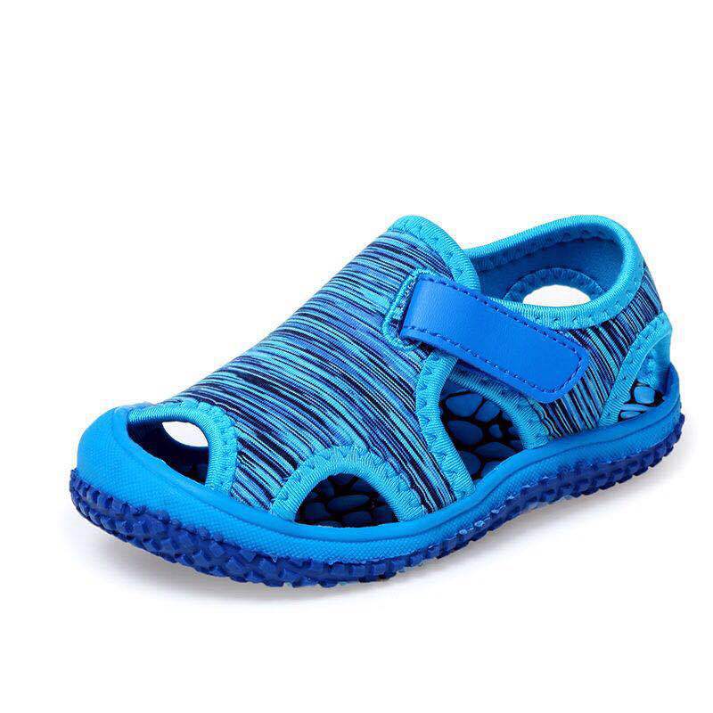 Girls' Sandals Spring and Summer Children's Closed Toe Sports Beach Shoes Boys Wading Shoes Candy Color