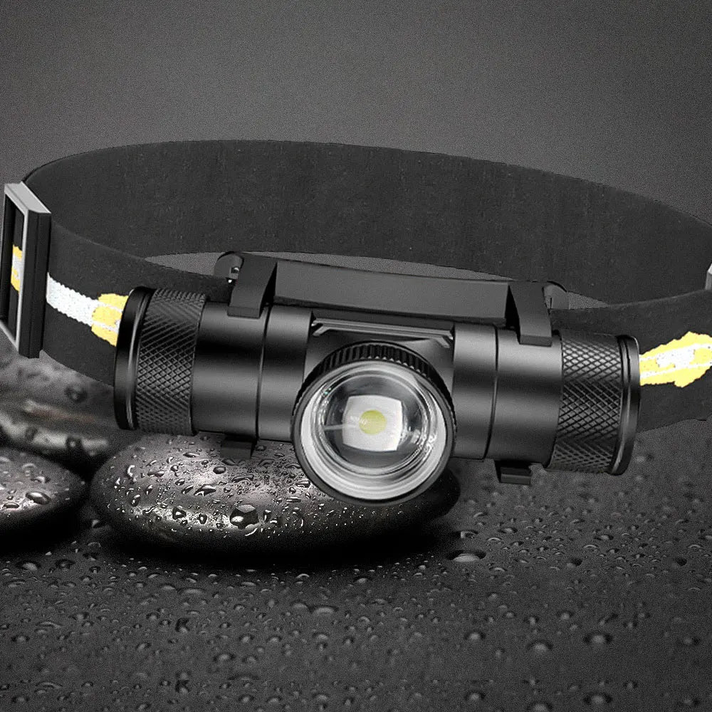 Newest LED Headlamp High Power Headlight 18650 Rechargeable USB Type-C Torch Camping Hunting Flashlight Lamp - Jeglowstore