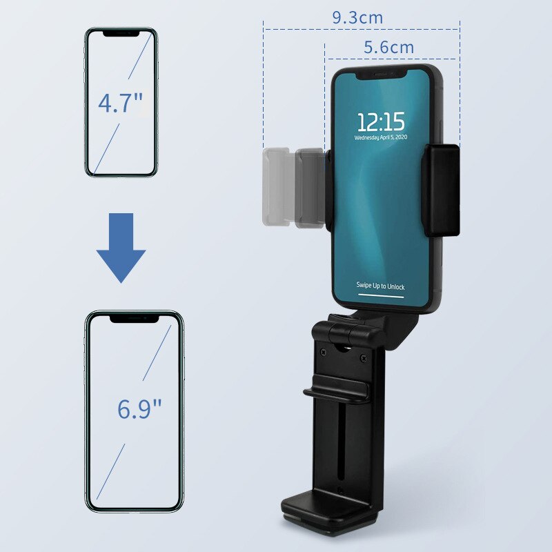 Airplane Phone Holder Portable Travel Stand Desk Flight Foldable Adjustable Rotatable Selfie Holding Train Seat Stand Support