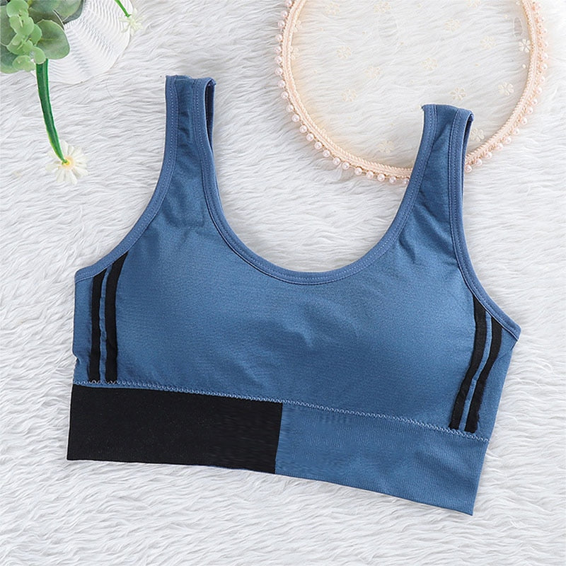 Summer Women Comfortable Seamless Large U Sports Bra For Cup Running Yoga Gym Crop Top Women Push Up Sport Bra Top New