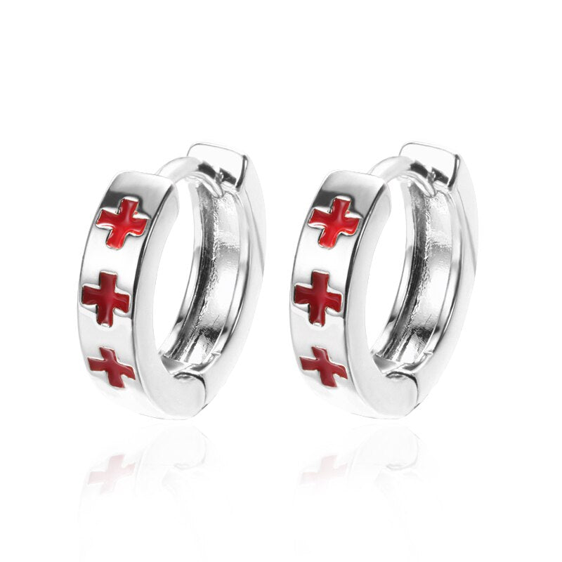 Vintage Geometric Metal Earrings For Women Punk Cross Dangle Moon Earrings 2022 Trend of Earrings Ear Piercing Jewelry