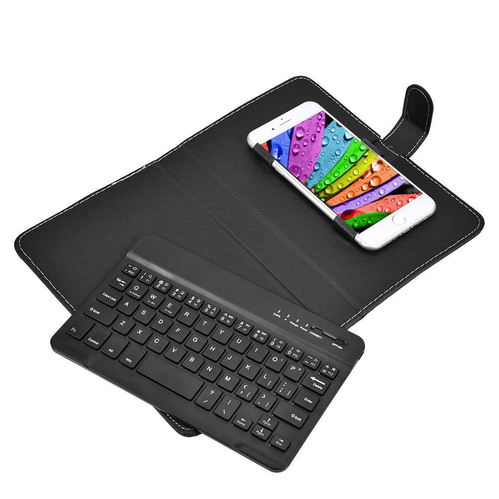 Mobile phone bluetooth keyboard holster for iPhone protective case flip cover office wireless keyboard holster two-in-one