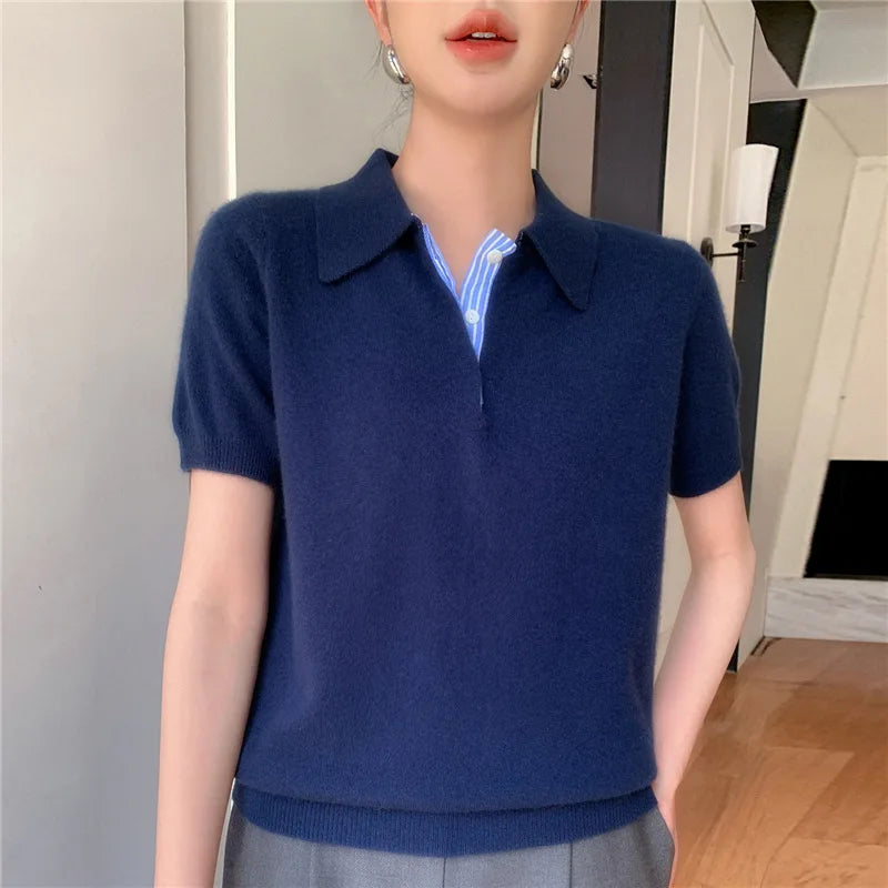 Women’s Autumn Winter Knit T shirt - Jeglowstore